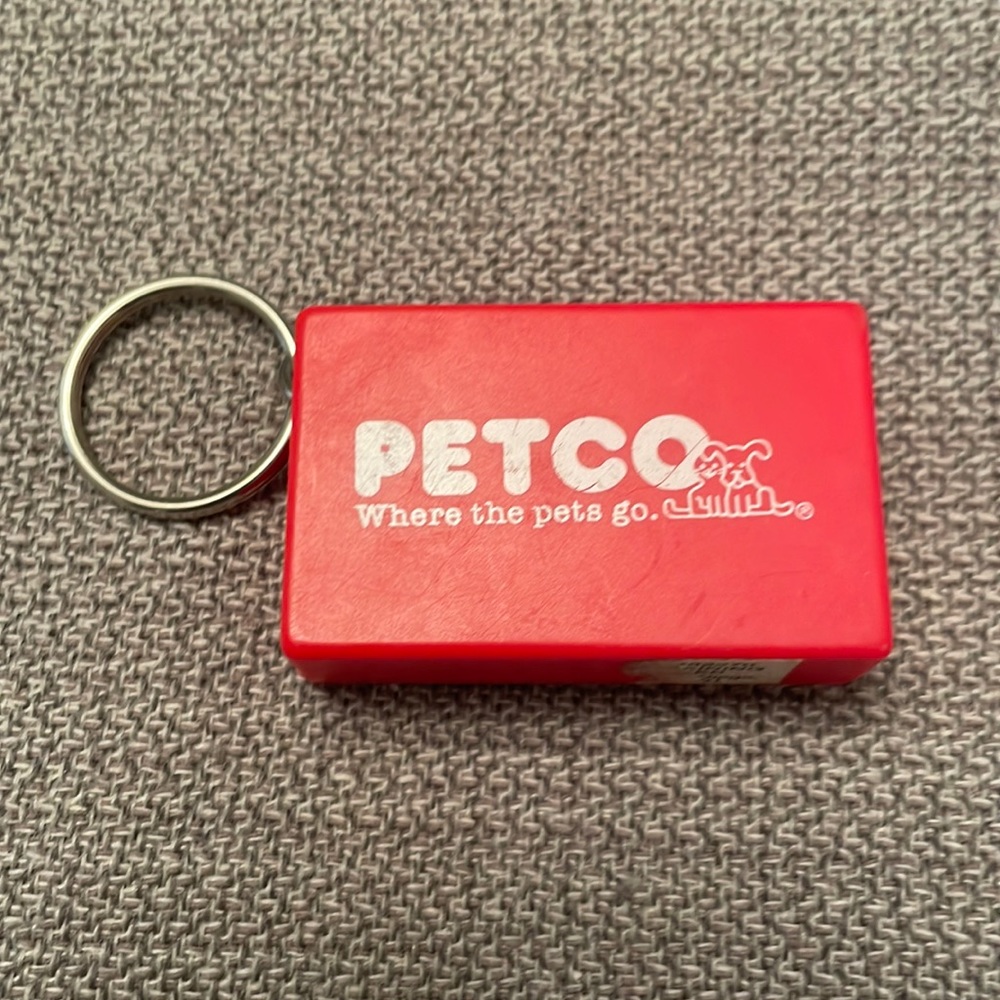 Vintage PETCO Dog Training Clicker Key Chain